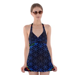 Flower Of Life Halter Dress Swimsuit  by Sudhe