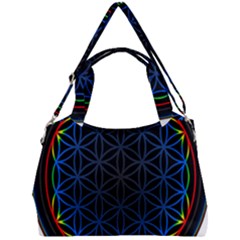 Flower Of Life Double Compartment Shoulder Bag