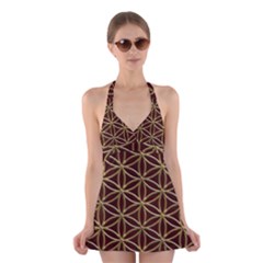 Flower Of Life Halter Dress Swimsuit  by Sudhe