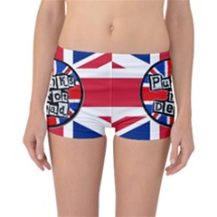 Punk Not Dead Music Rock Uk United Kingdom Flag Reversible Boyleg Bikini Bottoms by Sudhe