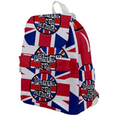 Punk Not Dead Music Rock Uk United Kingdom Flag Top Flap Backpack