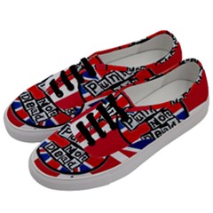 Punk Not Dead Music Rock Uk United Kingdom Flag Men s Classic Low Top Sneakers by Sudhe