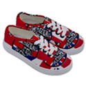 Punk Not Dead Music Rock Uk United Kingdom Flag Kids  Classic Low Top Sneakers View3