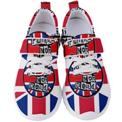 Punk Not Dead Music Rock Uk United Kingdom Flag Women s Velcro Strap Shoes by Sudhe