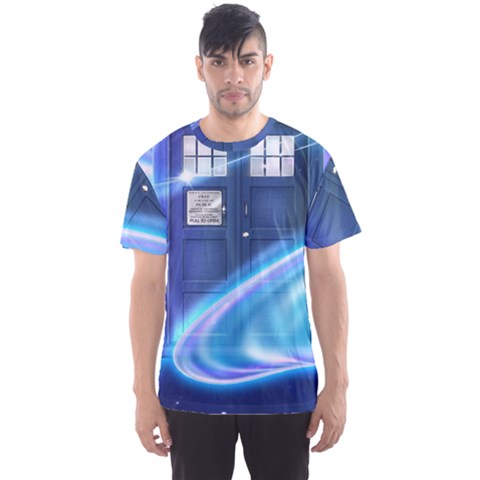 Tardis Space Men s Sports Mesh Tee by Sudhe