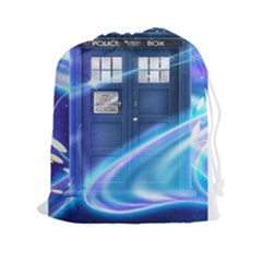 Tardis Space Drawstring Pouch (xxl) by Sudhe