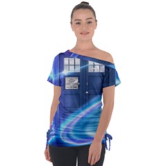 Tardis Space Tie-up Tee