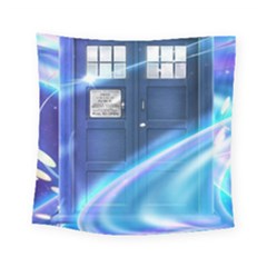 Tardis Space Square Tapestry (small) by Sudhe