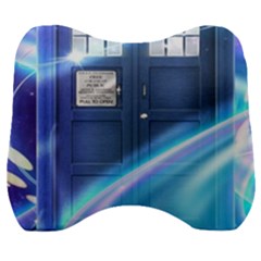 Tardis Space Velour Head Support Cushion by Sudhe