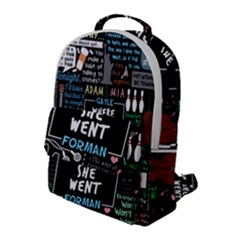 Book Quote Collage Flap Pocket Backpack (large) by Sudhe