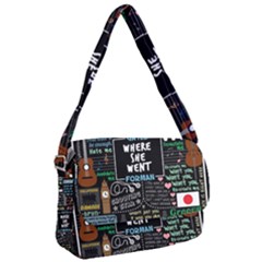 Book Quote Collage Courier Bag by Sudhe