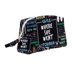 Book Quote Collage Wristlet Pouch Bag (medium)