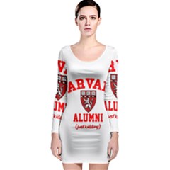 Harvard Alumni Just Kidding Long Sleeve Bodycon Dress by Sudhe