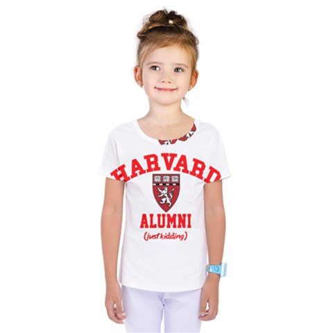 Harvard Alumni Just Kidding Kids  One Piece Tee by Sudhe