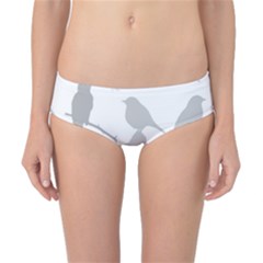 Bird Watching - Greyscale Classic Bikini Bottoms by WensdaiAmbrose