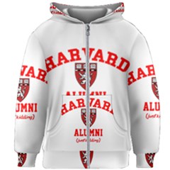 Harvard Alumni Just Kidding Kids  Zipper Hoodie Without Drawstring by Sudhe