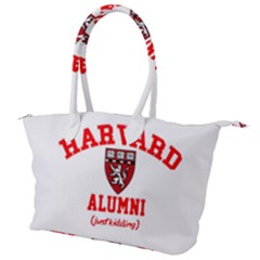 Harvard Alumni Just Kidding Canvas Shoulder Bag by Sudhe