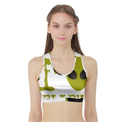 I Want To Believe Sports Bra With Border by Sudhe