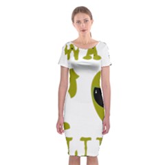 I Want To Believe Classic Short Sleeve Midi Dress by Sudhe