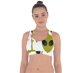 I Want To Believe Cross String Back Sports Bra by Sudhe