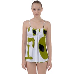 I Want To Believe Babydoll Tankini Set by Sudhe