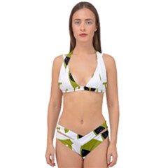 I Want To Believe Double Strap Halter Bikini Set by Sudhe