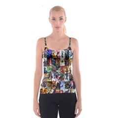 Comic Book Images Spaghetti Strap Top by Sudhe