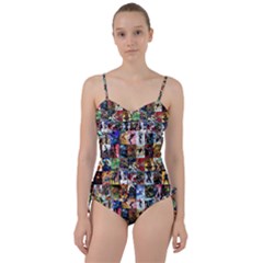 Comic Book Images Sweetheart Tankini Set by Sudhe