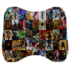 Comic Book Images Velour Head Support Cushion by Sudhe