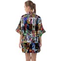 Comic Book Images Quarter Sleeve Kimono Robe View2