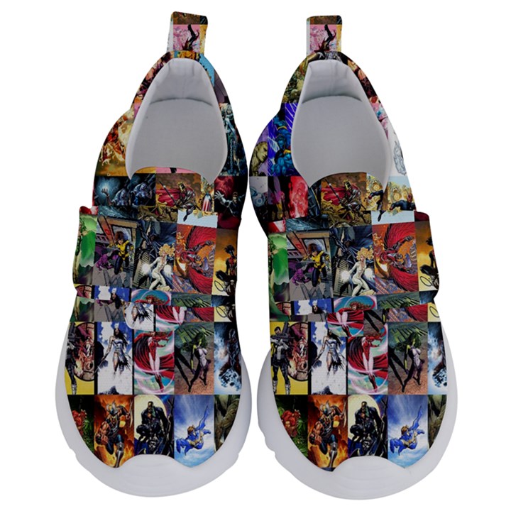 Comic Book Images Kids  Velcro No Lace Shoes