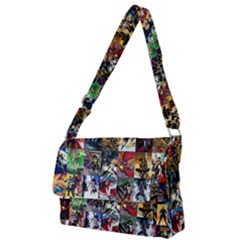 Comic Book Images Full Print Messenger Bag by Sudhe