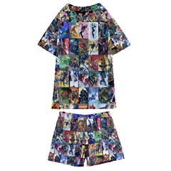 Comic Book Images Kids  Swim Tee And Shorts Set by Sudhe