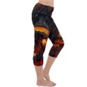 Dragon Legend Art Fire Digital Fantasy Capri Yoga Leggings View3