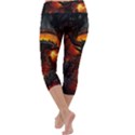 Dragon Legend Art Fire Digital Fantasy Capri Yoga Leggings View4