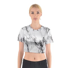 Marble Pattern Cotton Crop Top by Sudhe