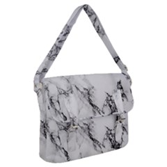 Marble Pattern Buckle Messenger Bag