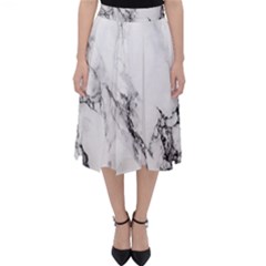 Marble Pattern Classic Midi Skirt by Sudhe