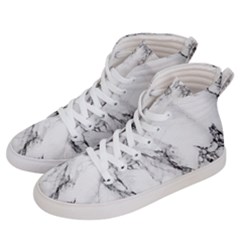 Marble Pattern Women s Hi-top Skate Sneakers by Sudhe