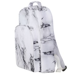 Marble Pattern Double Compartment Backpack by Sudhe