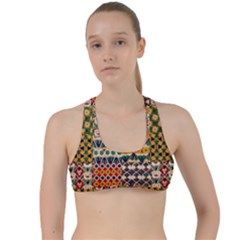 Ml 130 Criss Cross Racerback Sports Bra by ArtworkByPatrick