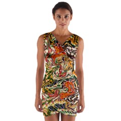 Ml 130 3 Wrap Front Bodycon Dress by ArtworkByPatrick