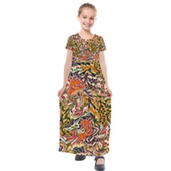 Ml 130 3 Kids  Short Sleeve Maxi Dress by ArtworkByPatrick