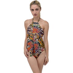 Ml 130 3 Go With The Flow One Piece Swimsuit by ArtworkByPatrick