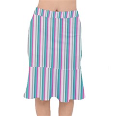 Candy Stripes 1 Mermaid Skirt by retrotoomoderndesigns