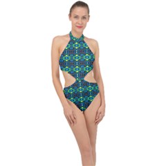 Ml 131 Halter Side Cut Swimsuit by ArtworkByPatrick