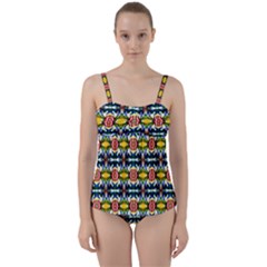 Ml 132 Twist Front Tankini Set