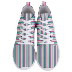 Candy Stripes 1 Men s Lightweight High Top Sneakers by retrotoomoderndesigns