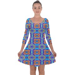 Ml 133 1 Quarter Sleeve Skater Dress by ArtworkByPatrick