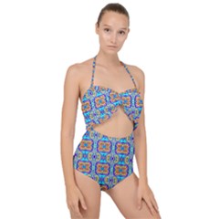 Ml 133 1 Scallop Top Cut Out Swimsuit by ArtworkByPatrick